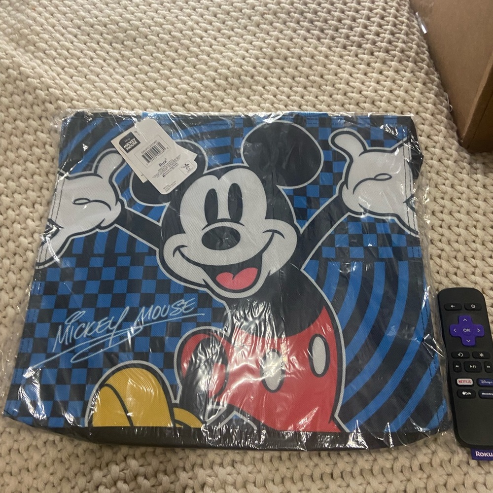 Mickey Mouse Blue and Red Tote Bag